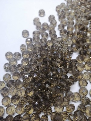 Бусина гранёная,8*6мм стекло,цв-№10-прозрачный(10шт)