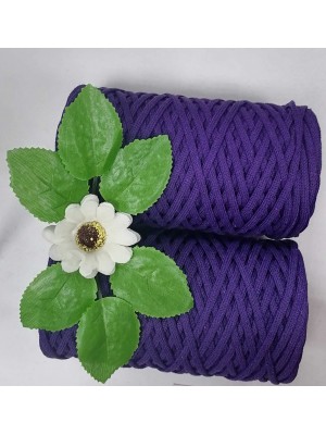 Хлопковый шнур-Хомячок 4мм, цвет фиолетовый
