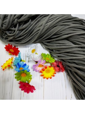 Полиэфирный шнур для вязания,4мм,цв-серый,100м