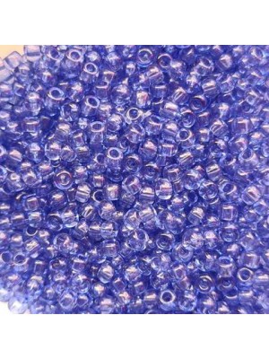 Чешский бисер, ,5 грамм, цв-10/0 01631 синий прозрачный