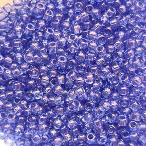 Чешский бисер, ,5 грамм, цв-10/0 01631 синий прозрачный