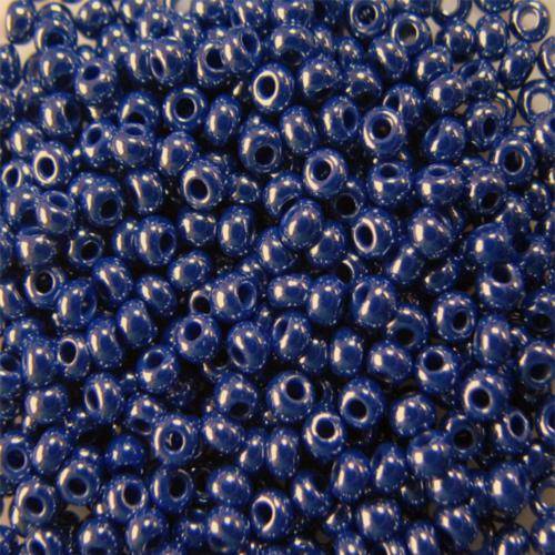 Чешский бисер, ,5 грамм, цв-10/0 38060 синий