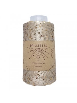 PAILLETTES 100 ГР WOOL SEA 584 - КОФЕ С МОЛОКОМ