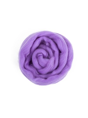 "Шерсть для валяния" 100% полутонкая шерсть 50 г №0392 сирень