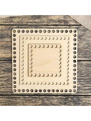 Деревянное донышко для корзин-Квадрат,25*25 см