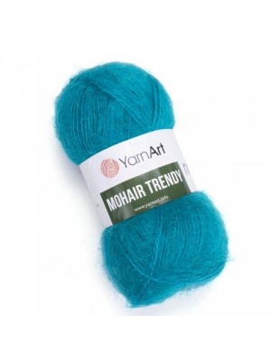 Пряжа Ярнарт Мохер Тренди (Yarnart Mohair Trendy) цвет 106 бирюзовый