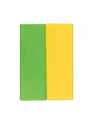 Папиросная бумага Бумага "Тишью" 50 x 70 см 10 л. желтый/зеленый Папиросная бумага Бумага "Тишью" 50 x 70 см 10 л. желтый/зеленый