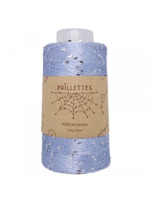 PAILLETTES 100 ГР WOOL SEA  - 221 - СВЕТЛО-ДЖИНСОВЫЙ