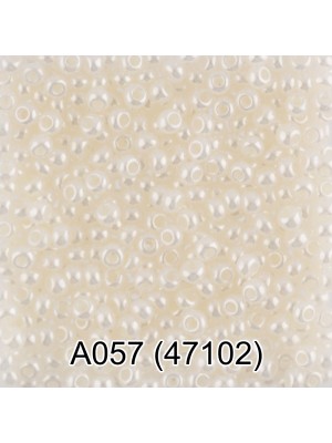 Бисер Чехия "GAMMA" круглый  10/0 2.3 мм  5 г  A057 кремовый ( 47102 )