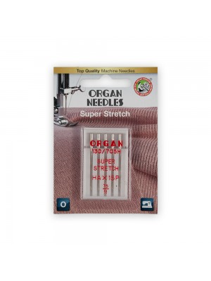 Иглы для быт. шв. машин "ORGAN" супер стрейч ассорти 5 шт в блистере №75 Иглы для быт. шв. машин "ORGAN" супер стрейч ассорти 5 шт в блистере №75