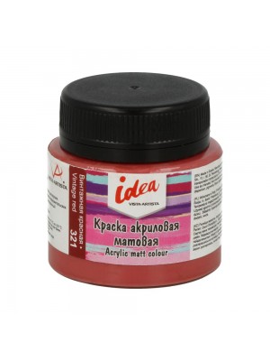 Краска акриловая "VISTA-ARTISTA" idea для декора матовая  50 мл 321 Винтажная красная (Vintage red)
