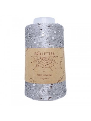 PAILLETTES 100 ГР WOOL SEA 174 - СТАЛЬНОЙ