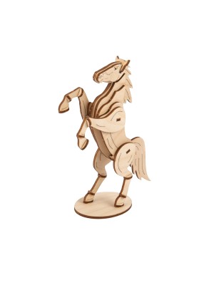 Пазл 3D " Лошадка" деревянный 45 элементов. Пазл 3D " Лошадка" деревянный 45 элементов.