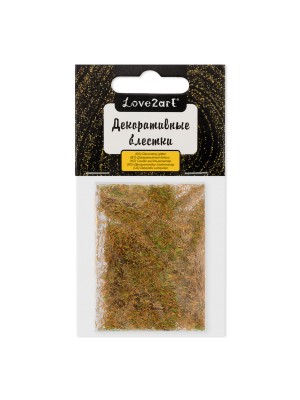 Декоративные блестки(глиттер)"стружка"  0.2*1.5 мм  5 г    под золото/gold
