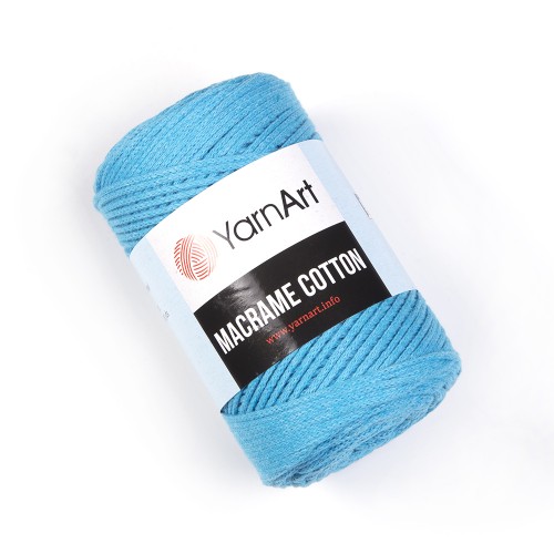 Хлопковый шнур Ярнарт Макраме Коттон (Yarnart Macrame Cotton) цвет 763 бирюза