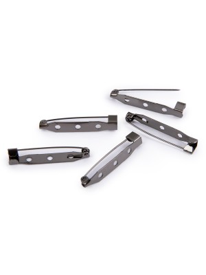 Заготовка для броши-булавка,3.5см черный никель цена за 2 шт