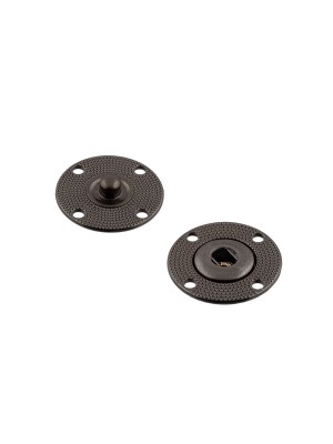 Кнопка пришивная "Gamma" KLX-23 металл d 23 мм 1 шт под черный никель Кнопка пришивная "Gamma" KLX-23 металл d 23 мм 1 шт под черный никель