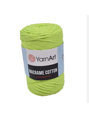 Хлопковый шнур Ярнарт Макраме Коттон (Yarnart Macrame Cotton) цвет 755 салатовый