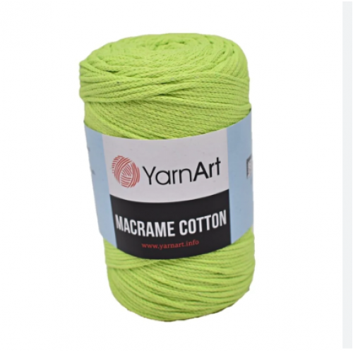 Хлопковый шнур Ярнарт Макраме Коттон (Yarnart Macrame Cotton) цвет 755 салатовый