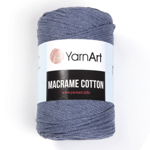 Хлопковый шнур Ярнарт Макраме Коттон (Yarnart Macrame Cotton) цвет 761-джинс