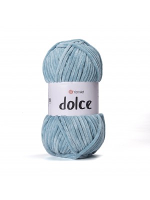 Плюшевая пряжа Dolce YarnArt ,№860,цв-дымчатая бирюза