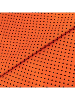 Ткань  Poly satin ФАСОВКА 75 г/кв.м ± 5 г/кв.м 200 х 145 см 100% полиэстер №6 оранжевый/черный