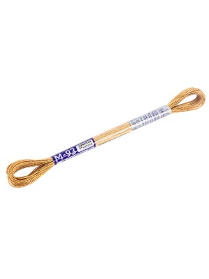 Нитки для вышивания "Gamma" мулине металлик 100% полиэстер 11 м  под желтое золото