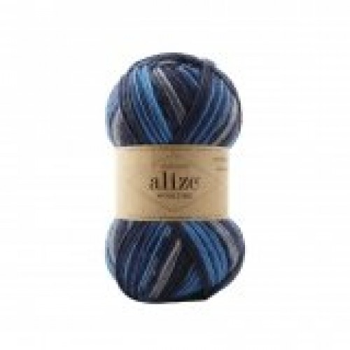  Пряжа Alize Wooltime (Вултайм), 100 гр-200 метров, цв- принт 11011
