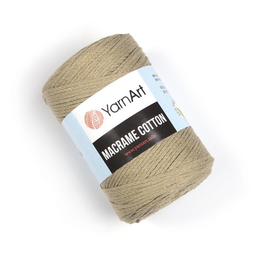 Хлопковый шнур Ярнарт Макраме Коттон (Yarnart Macrame Cotton) цвет 793-св-коричневый