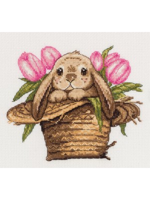  набор для вышивания "Klart"  "Зайка в шляпе" 15.5 х 17 см