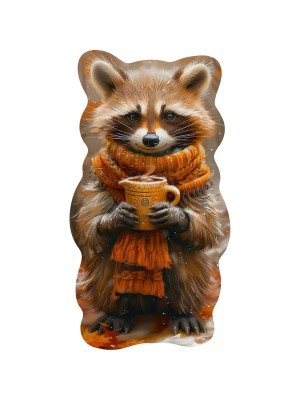 Пазл фигурный деревянный "Согревающее какао" 144 элемент. Пазл фигурный деревянный "Согревающее какао" 144 элемент.