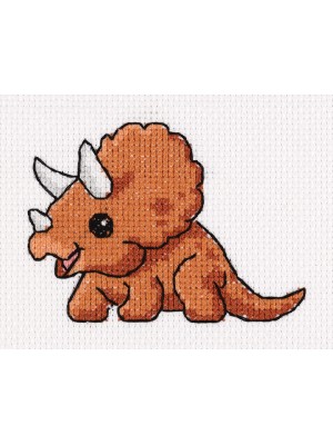 Набор для вышивания Klart "Малыш трицератопс" 12 х 9.5 см Набор для вышивания Klart "Малыш трицератопс" 12 х 9.5 см