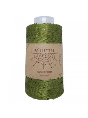 PAILLETTES 100 ГР WOOL SEA 29 - ХАКИ