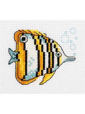  набор для вышивания "Klart" "Рыба-бабочка" 10 х 8.5 см