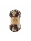  Пряжа Alize Wooltime (Вултайм), 100 гр-200 метров, цв- принт 11024