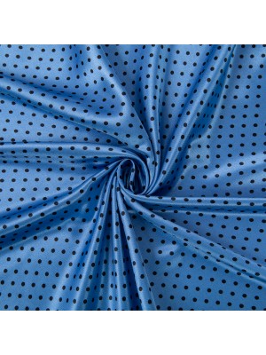 Ткань Poly satin ФАСОВКА 75 г/кв.м ± 5 г/кв.м 200 х 145 см 100% полиэстер №16 голубой/черный Ткань Poly satin ФАСОВКА 75 г/кв.м ± 5 г/кв.м 200 х 145 см 100% полиэстер №16 голубой/черный