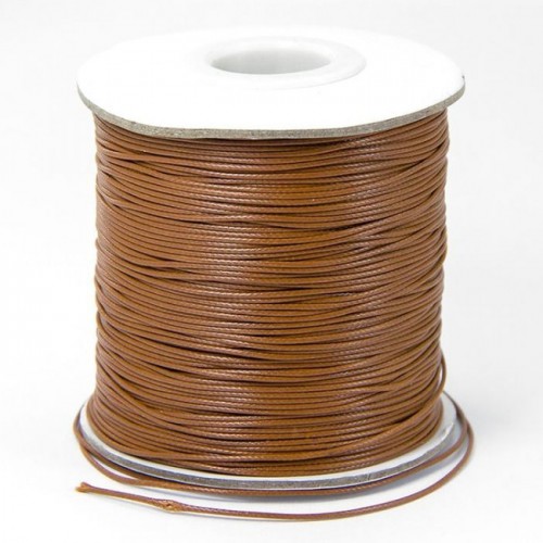 Вощеный шнур,полированный,2 мм,коричневый,цена за 1 метр