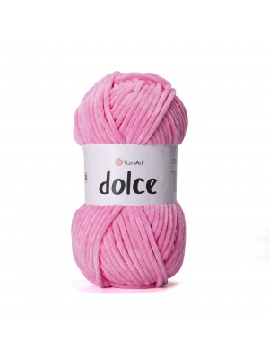 Плюшевая пряжа Dolce YarnArt ,№858,цв-барби