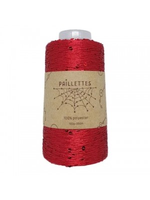 PAILLETTES 100 ГР WOOL SEA 56-КРАСНЫЙ
