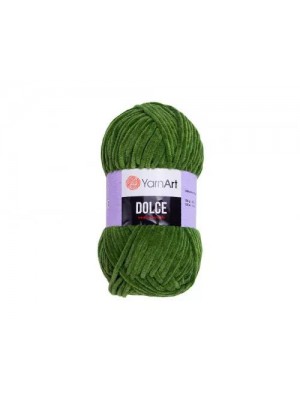 Плюшевая пряжа Dolce YarnArt ,№797,цв-трава