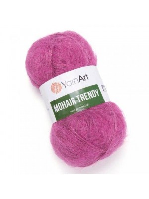 Пряжа Ярнарт Мохер Тренди (Yarnart Mohair Trendy) цвет 144 - ФУКСИЯ