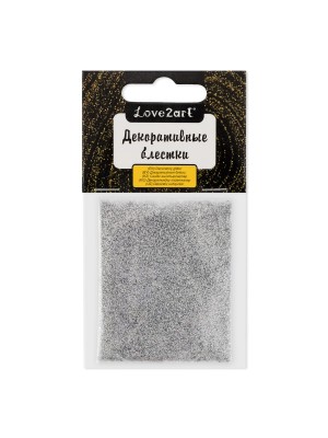 Декоративные блестки(глиттер) 0.2 мм 5 г под серебро "голография"/silver holographic Декоративные блестки(глиттер) 0.2 мм 5 г под серебро "голография"/silver holographic