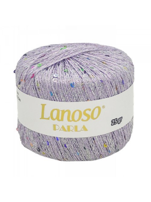 Пряжа Lanoso Parla цвет-4700, сиреневый с цветными пайетками