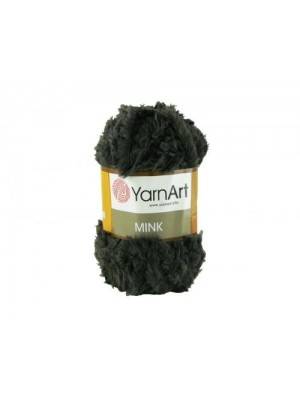 Пряжа YARNART-MINK(Минк),имитация меха.цв-серо-зеленый,№343