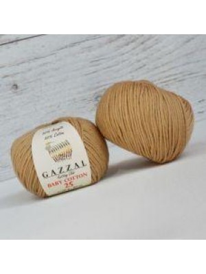 Gazzal Baby Cotton, 50 гр- 165 м, цв- ,бежевый №3424