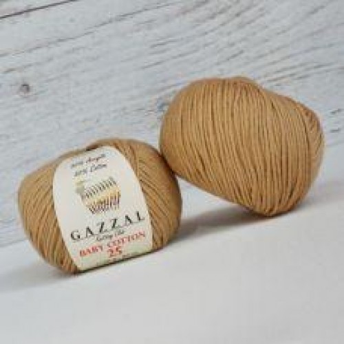 Gazzal Baby Cotton, 50 гр- 165 м, цв- ,бежевый №3424