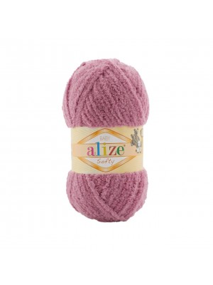 Пряжа Alize Softy ,50 гр цв №28 сухая роза