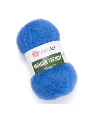 Пряжа Ярнарт Мохер Тренди (Yarnart Mohair Trendy) цвет 140 синий