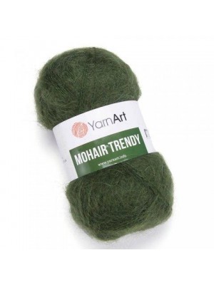 Пряжа Ярнарт Мохер Тренди (Yarnart Mohair Trendy) цвет  111 - ХВОЯ