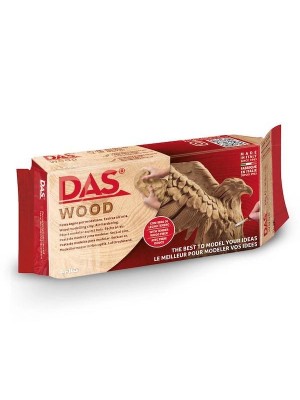 "DAS" Самозастывающяя глина отвердевающая на воздухе с эффектом дерева 350 г "DAS" Самозастывающяя глина отвердевающая на воздухе с эффектом дерева 350 г